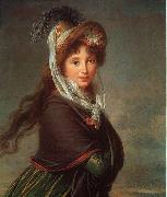 Elisabeth LouiseVigee Lebrun Portrait of a Young Woman-p oil painting on canvas